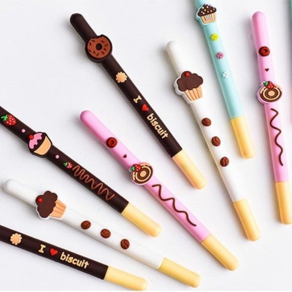 Yummy Biscuit Gel Pen - 2pcs - Picture 2 of 9